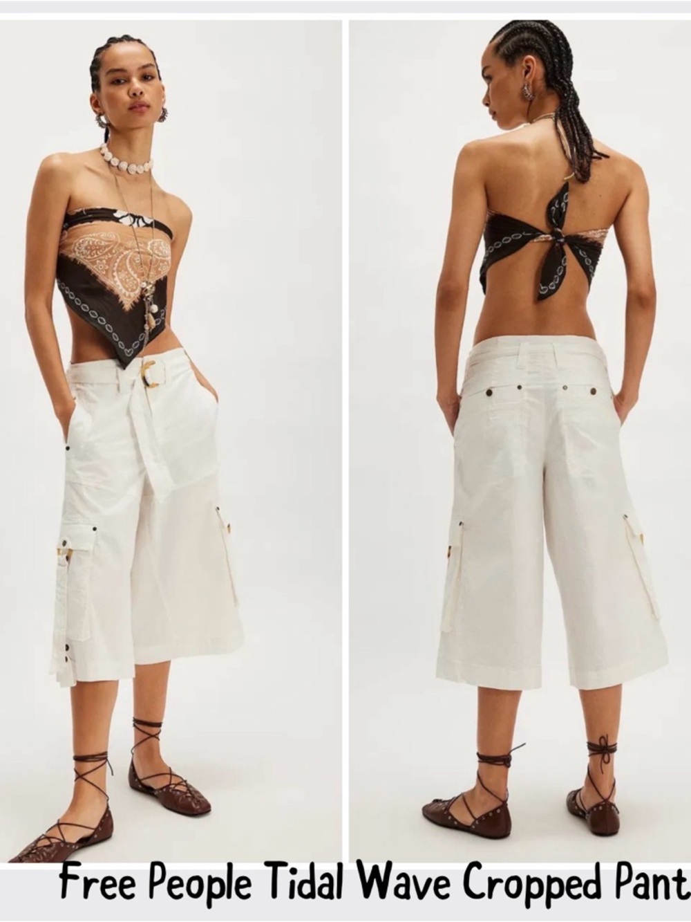 Free People Tidal Wave Cropped Pants